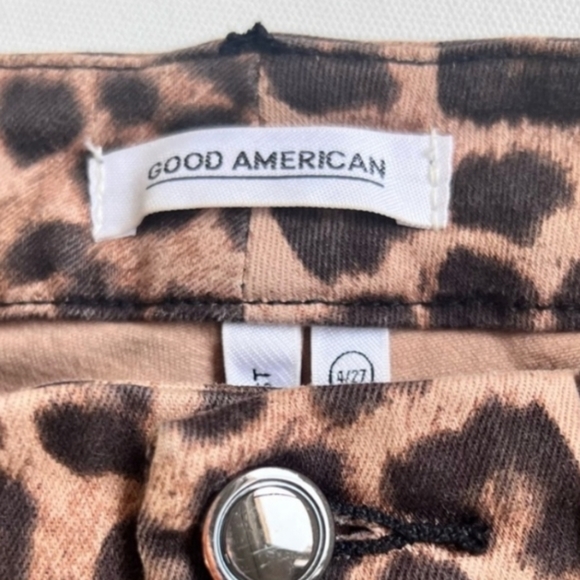 Good American High Rise Leopard Print Jeans Size 27 Size 4 Women’s - Picture 7 of 8